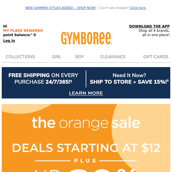 ORANGE SALE IS ON w/$12+ DEALS & UP TO 60% OFF THE SITE!