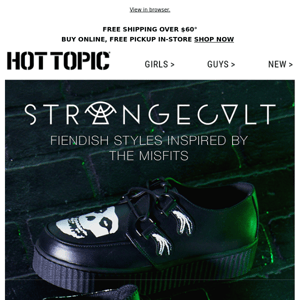 NEW Strange Cvlt x Misfits shoes for a ghouls night out 🦇