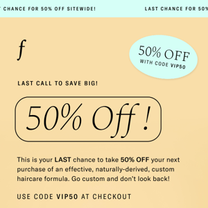 50% OFF Sitewide Ends Soon!