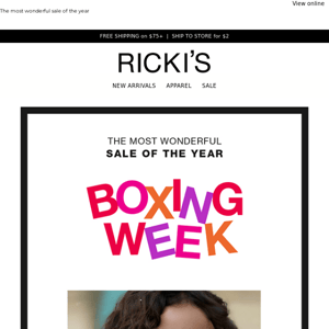 ON NOW: Our Boxing Week Sale