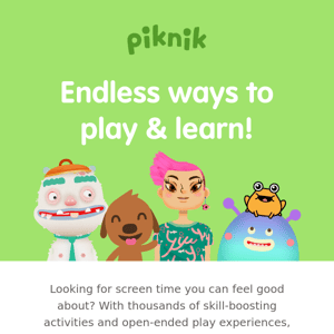 Check out the award-winning apps in the Piknik collection!
