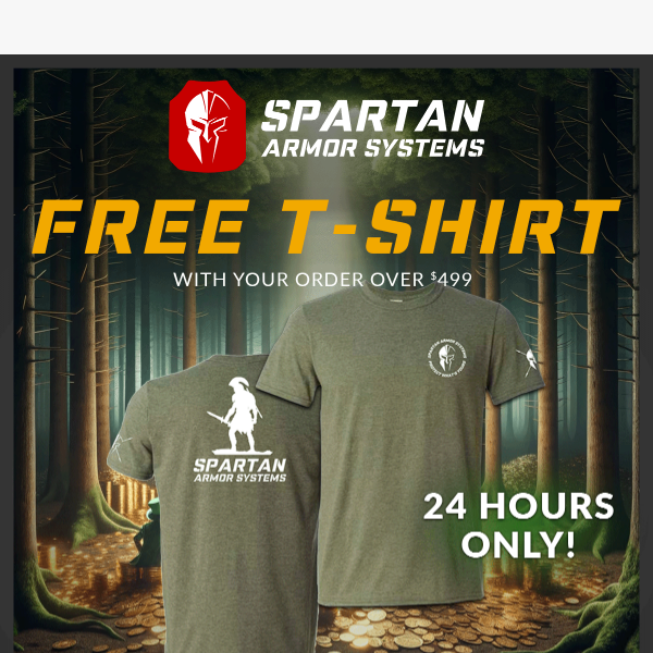 ❗️Up to 30% Sitewide Sale + FREE Spartan T-Shirt with your order!❗️