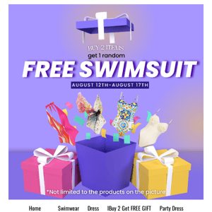 Get Free Swimsuit Gift💥