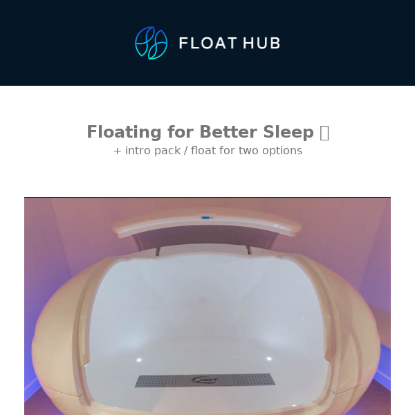 Floating for Better Sleep 🌙 | Introductory Offer