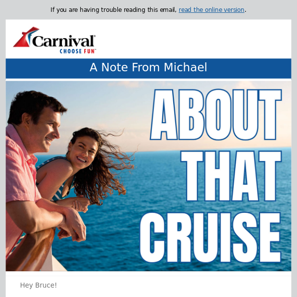 Carnival, Your Dream Cruise Vacation Awaits!