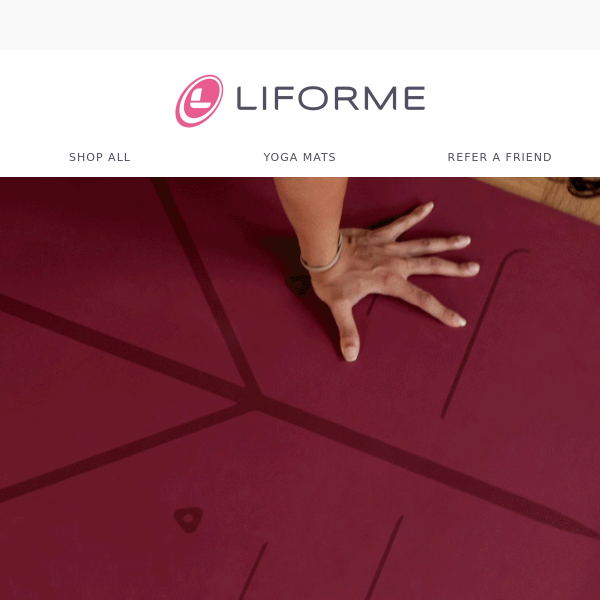 Original Liforme Yoga Mat - Golden Sand