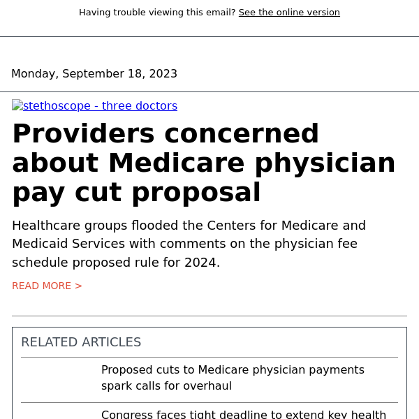 Why Medicare physician fees are worrying providers