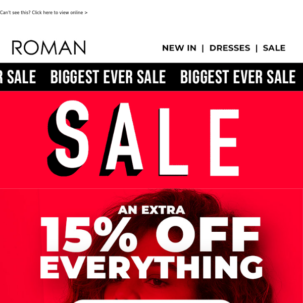🚨 BREAKING NEWS 🚨 everything is 15% off 