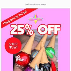 👉25% off nail polish is happening now!👈