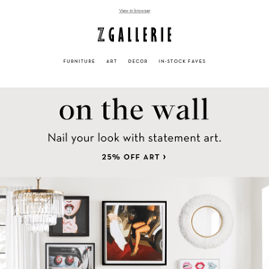 25% Off Art | Style Your Walls Your Way!