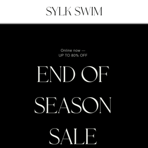 Up to 80% Off — End Of Season Sale