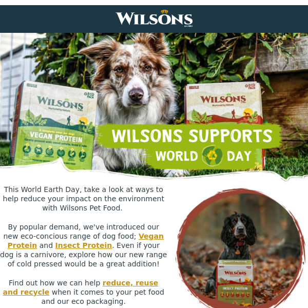 Eco-conscious dog food 🌱 | Supporting World Earth Day 🌍