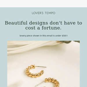 Beautiful designs don't have to cost a fortune ✨