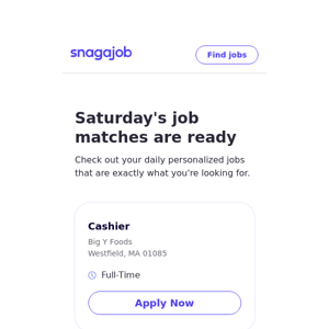 Personalized job matches for May 20, 2023