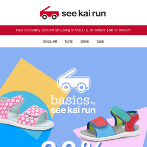 Four days only! Save on Basics by See Kai Run®
