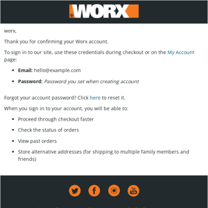 Welcome to Worx