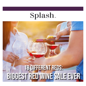 BACK: The Biggest Red Wine Sale Ever - 18 Different Reds, Just $104.95
