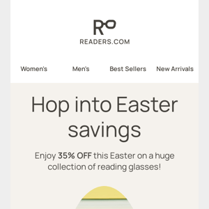 🐇 Your 35% OFF Easter gift awaits!