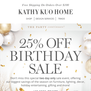 25% OFF: What Will You Bring Home From The Party? 🎉