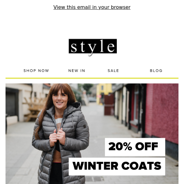20% Off Winter Coats 🧥