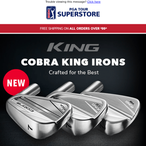 Get Your COBRA KING Irons TODAY