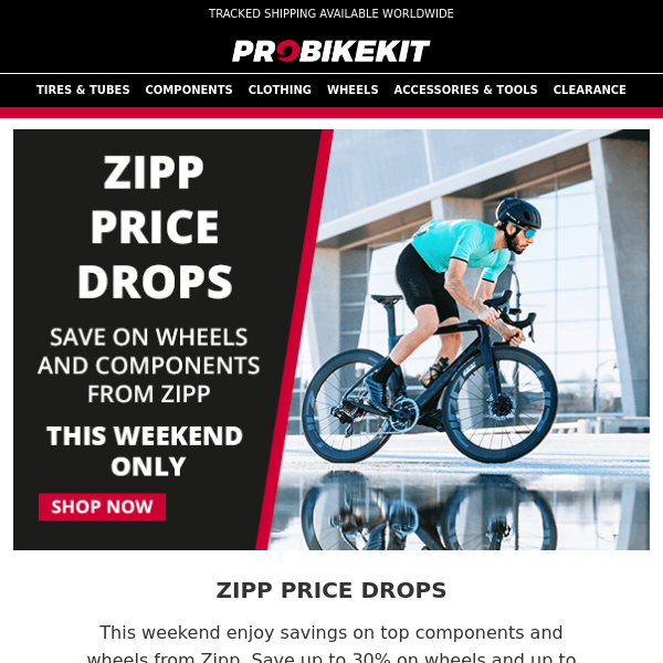 Save up to 30% on Zipp now