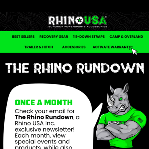 🧭EXPLORE the March edition of The Rhino Rundown!🧭