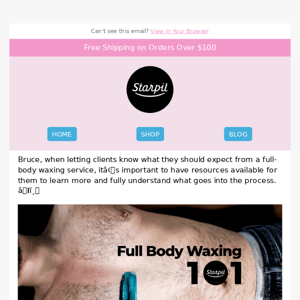 Full Body Waxing 101 🧐
