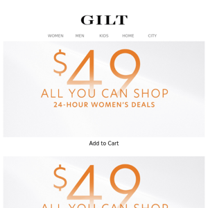 TODAY ➞ $49 All-You-Can-Shop Deals