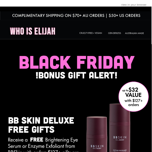 Bonus Black Friday FREE Gift Alert!