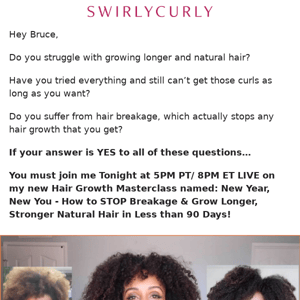 LIVE TONIGHT: Grow Your Natural Hair like WEEDS!