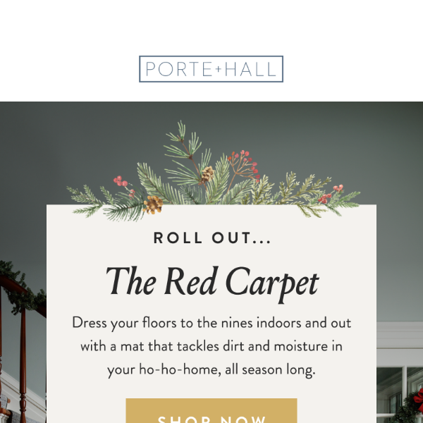 Dress your floors in red this holiday season
