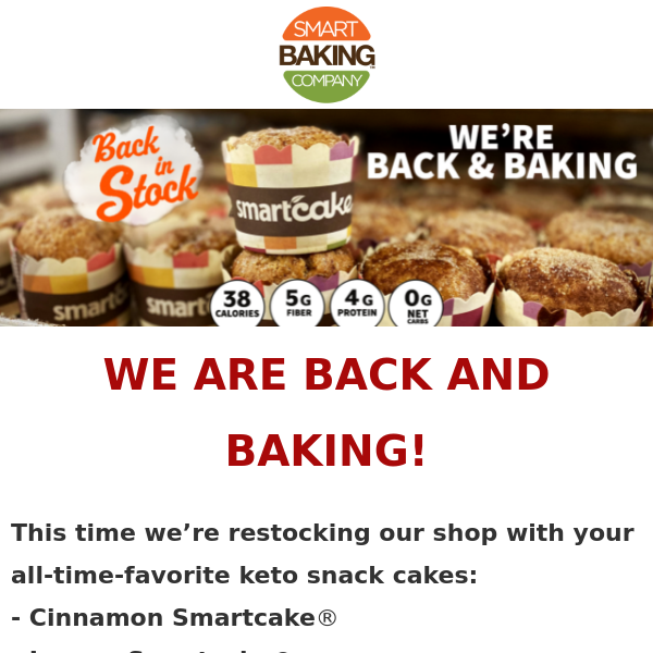 SMARTCAKES ARE BACK