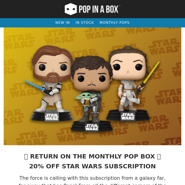 Feel the force with this offer! 🌠