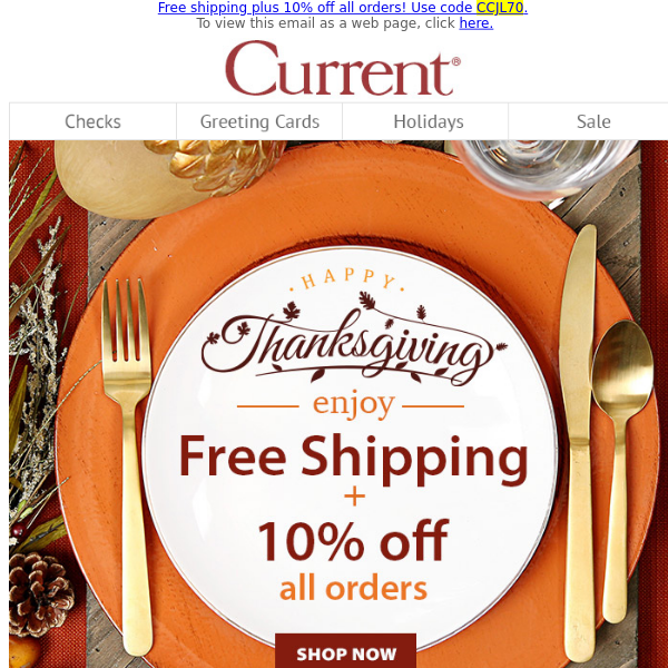 We're THANKFUL for customers like YOU - Current Catalog