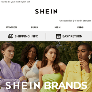 SHEIN Brands| Meet the fashions!