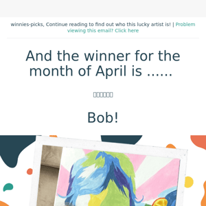 Are you the winner of the month of April? 🎁