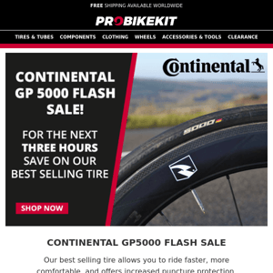 ⚡ Continental GP 5000 Flash Sale ⚡