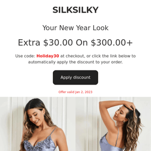 Happy New Year: Silk Pajama&Silk Apparel Sale