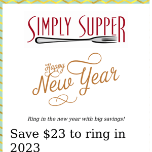 Ring in the new year with big savings!