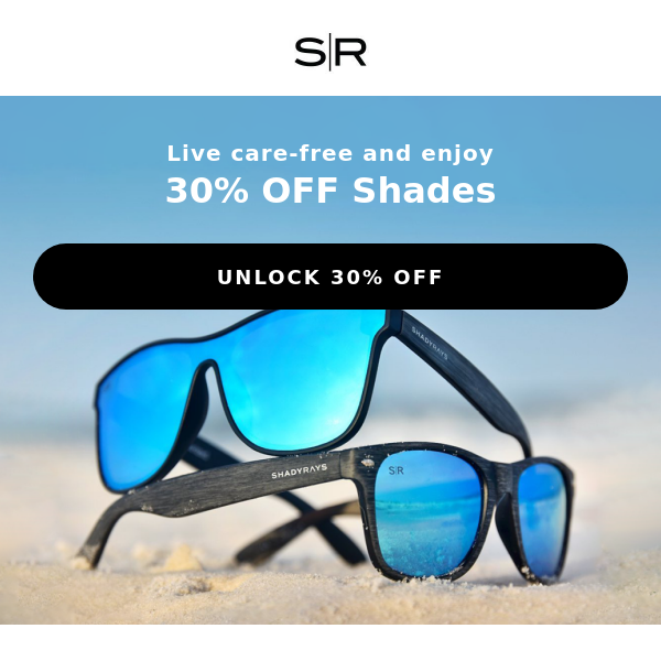 Get 30% Off Your New Shady Rays