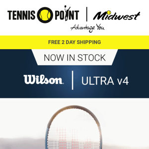 Now in Stock! New Wilson Ultra v4!