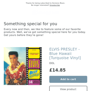 7 limited edition elvis presley coloured vinyl releases on DOL