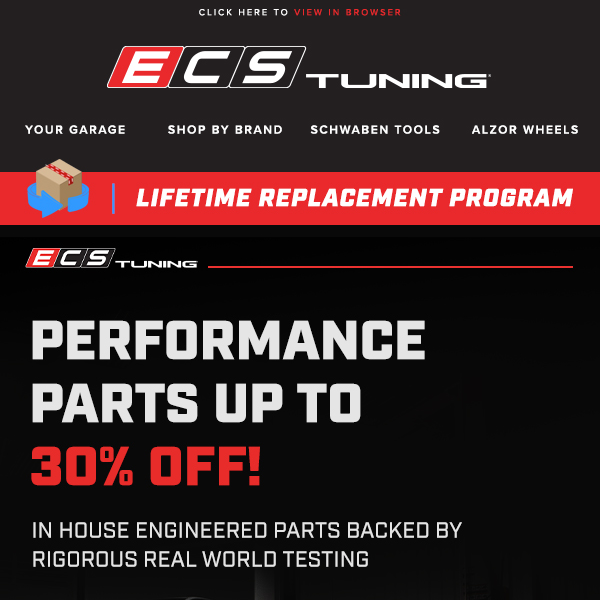 Up To 30% off In House Engineered Products!