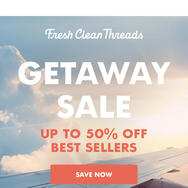 Getaway with Up to 50% OFF ✈️