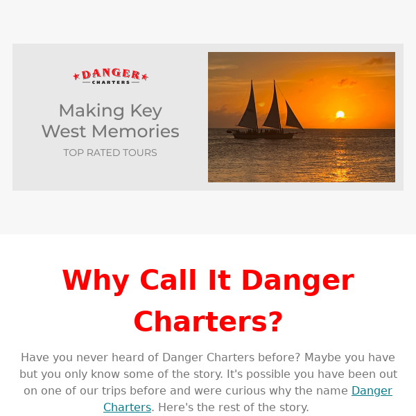 Cooling off with Danger Charters