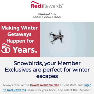 Red Roof, Hot and Cold Exclusive Deals