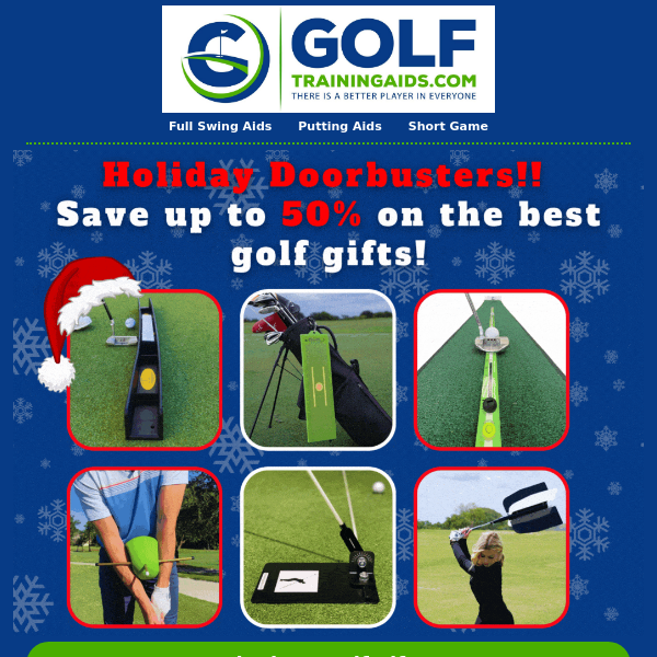 Golf Gift Deals! Up to 50% Off! 🎄