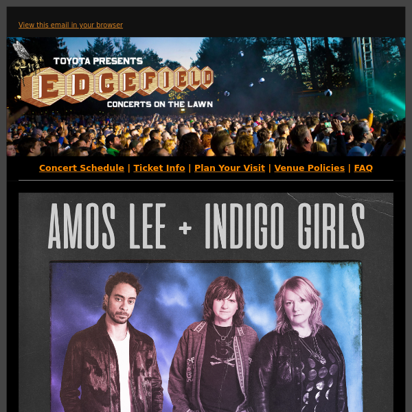 NEW SHOW: Amos Lee + Indigo Girls