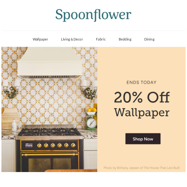 Hurry! 20% off wallpaper ends soon 💥